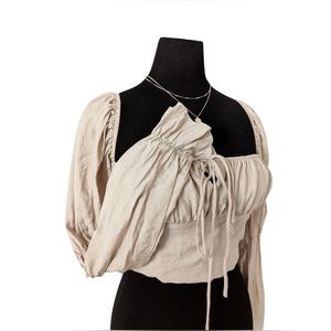 HYFVE Milkmaid Crop Top